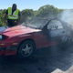 Image for article titled A Driver Managed To Record As A Toyota Supra Exploded On A Texas Highway